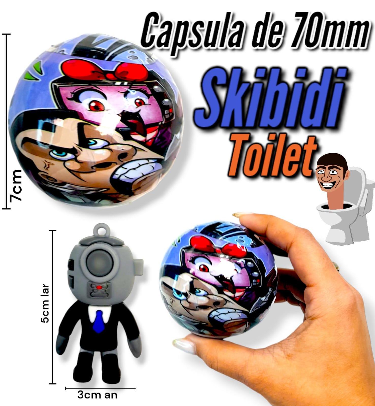 Capsula de 70mm Skibidi Toilet 